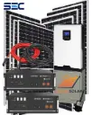 Kit solar fotovoltaico Off-Grid 9.6kW Batería 4.5kW Paneles