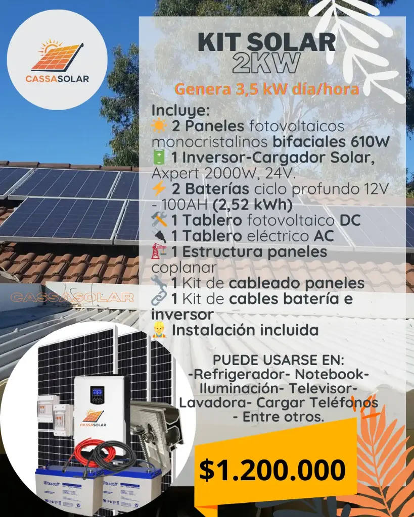 Kit Solar 2kw