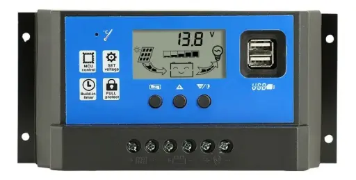 Regulador Controlador Carga Solar Digital 12v 24v 30A