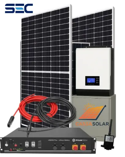 Kit solar fotovoltaico Off-Grid 2.8kW Batería 1.1kW Paneles 