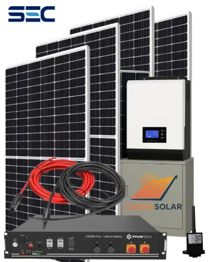 Kit solar fotovoltaico Off-Grid 4.8kW Batería 3.4kW Paneles