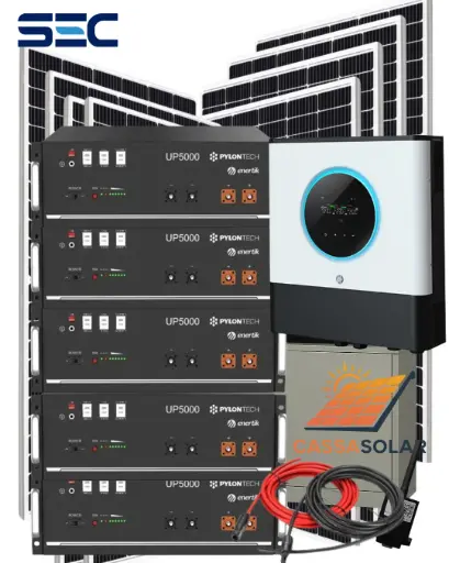 Kit solar fotovoltaico Off-Grid 24kW Batería 10.0kW Paneles