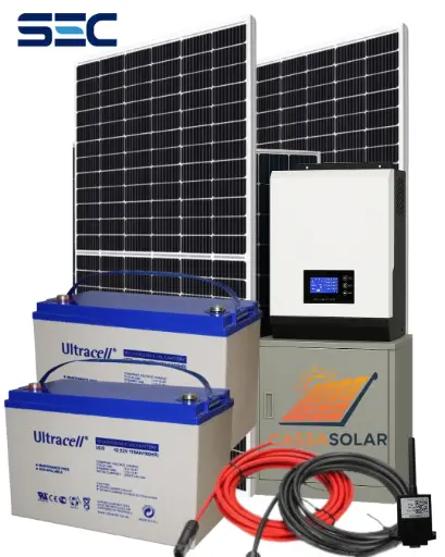 Kit solar fotovoltaico Off-Grid 2.8kW Batería 2.2kW Paneles